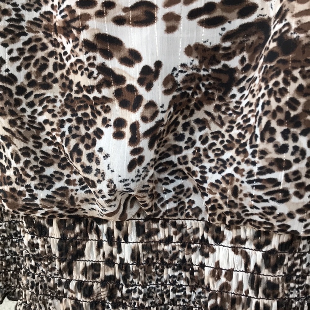 Iz Byer Leopard Print Blouse - XS - Picture 3 of 3